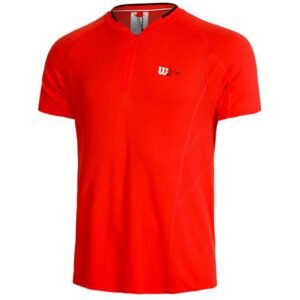 Camiseta Wilson M Series Seamless Zip Henley 2.0 W91M314123
