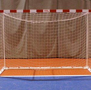 Jgo Porterías F.sala/Balonmano Metálicas Trasladables 80X80Mm Con Base 80X40Mm