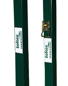 Juego De 2 Postes De Pádel Fijos Cuadrados 80X80Mm