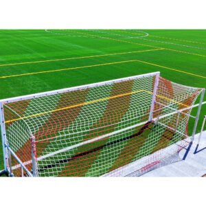 Juego De 2 Redes Futbol 7 4 Mm Polipropileno Malla 120 Tipo Cajón Bicolor