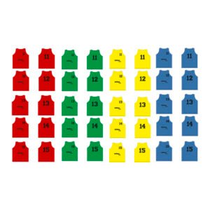 Set 5 Petos Softee Numerados Del 11 Al 15