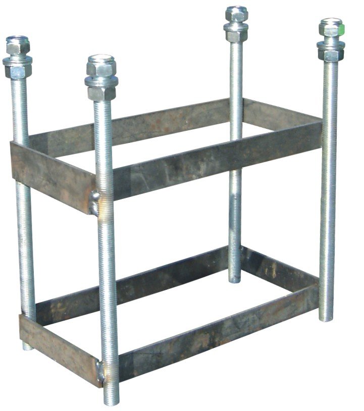 jgo canastas galvanizadas minibasket monotubo new tubo 114 mm fijas con base anclaje-sin tablero,aro 1