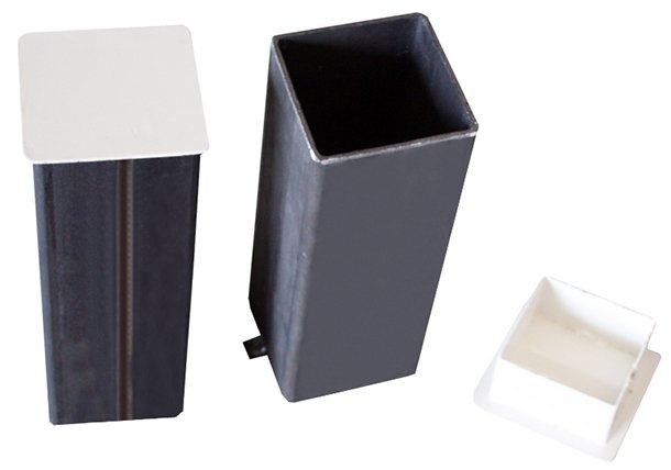 juego postes pádel aluminio fijos sección cuadrada 80x80mm – 2