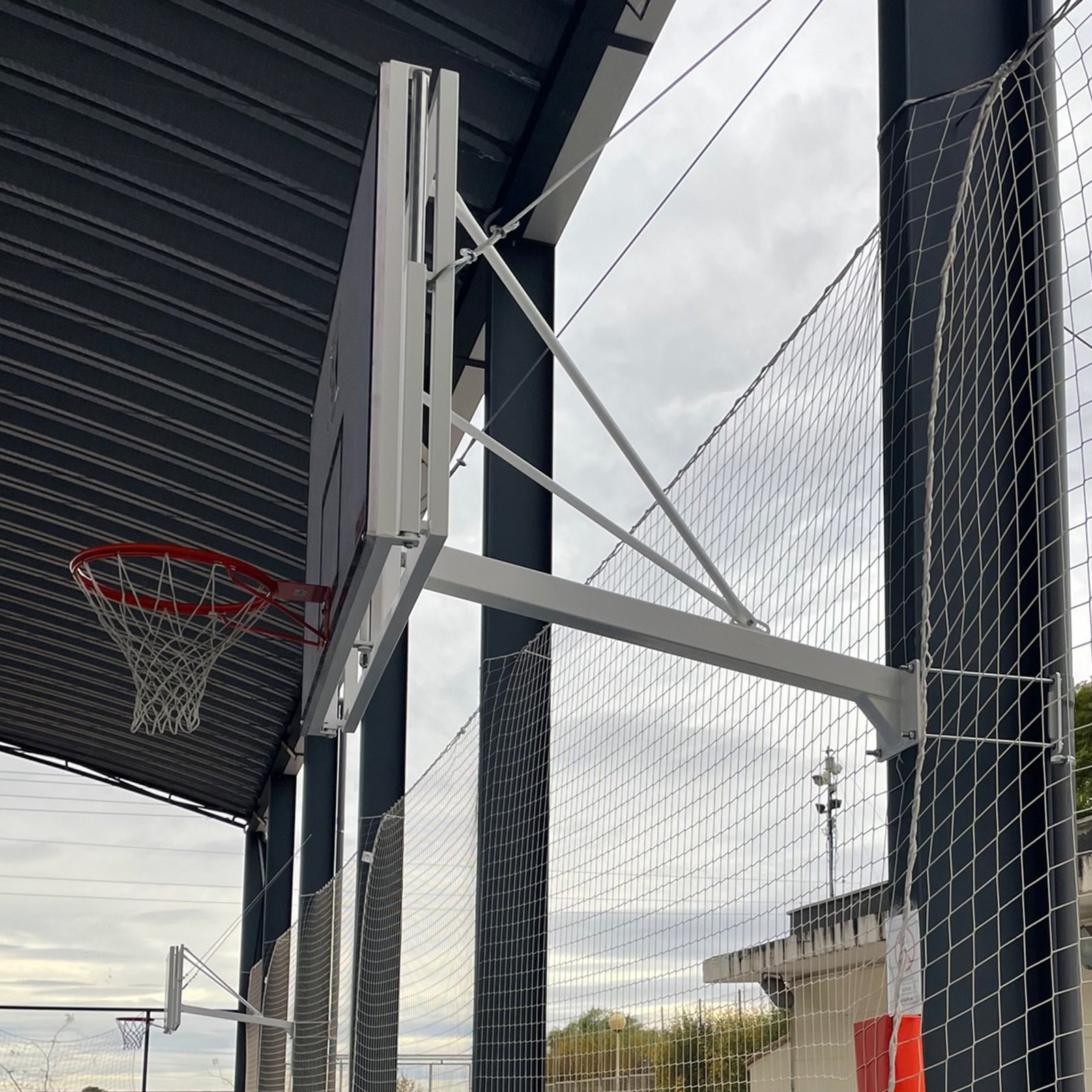 jgo canasta basket fija a viga vuelo 1,65 m 2