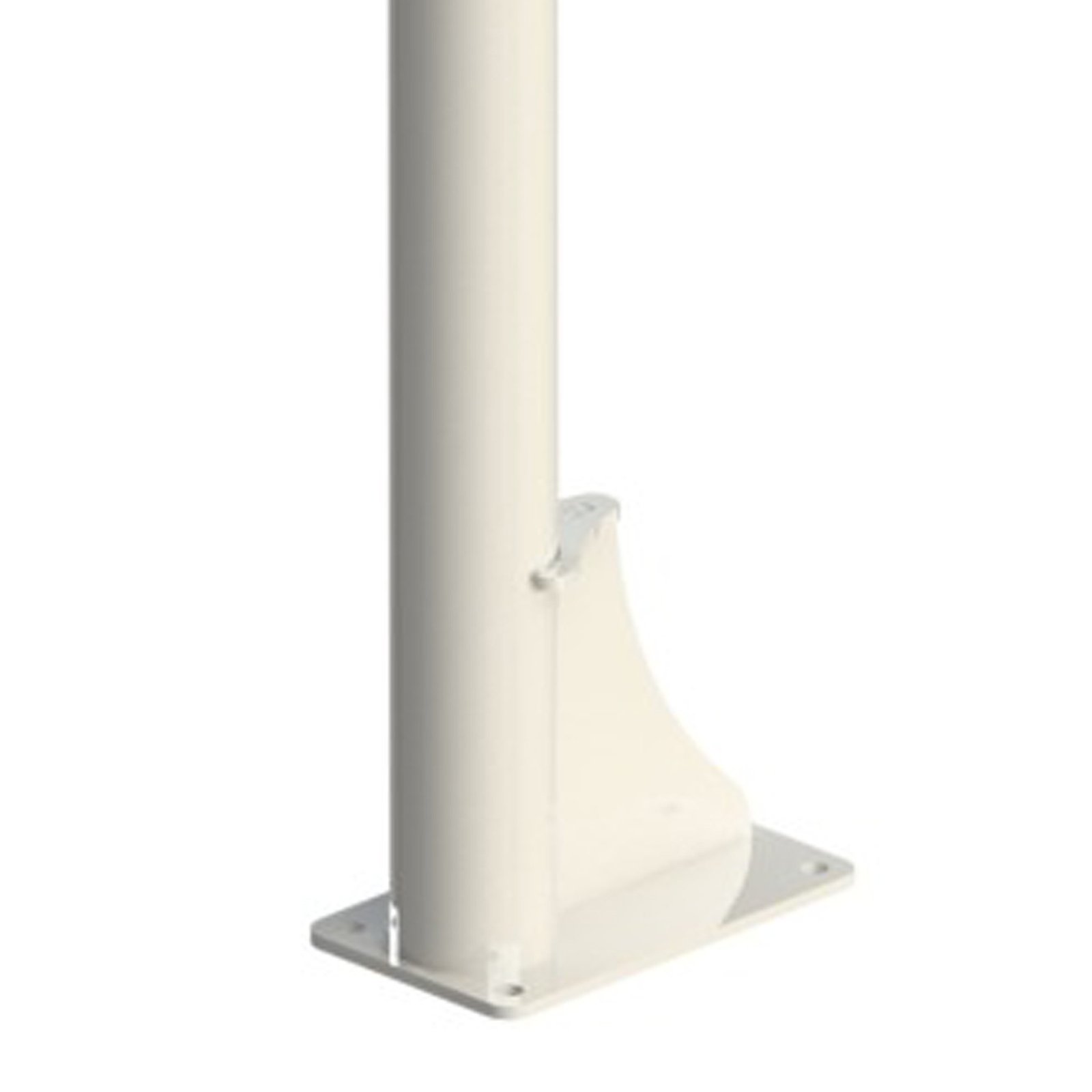 juego canastas minibasket monotubo new tubo 114 mm fijas con base para anclaje-sin tablero, aro 2