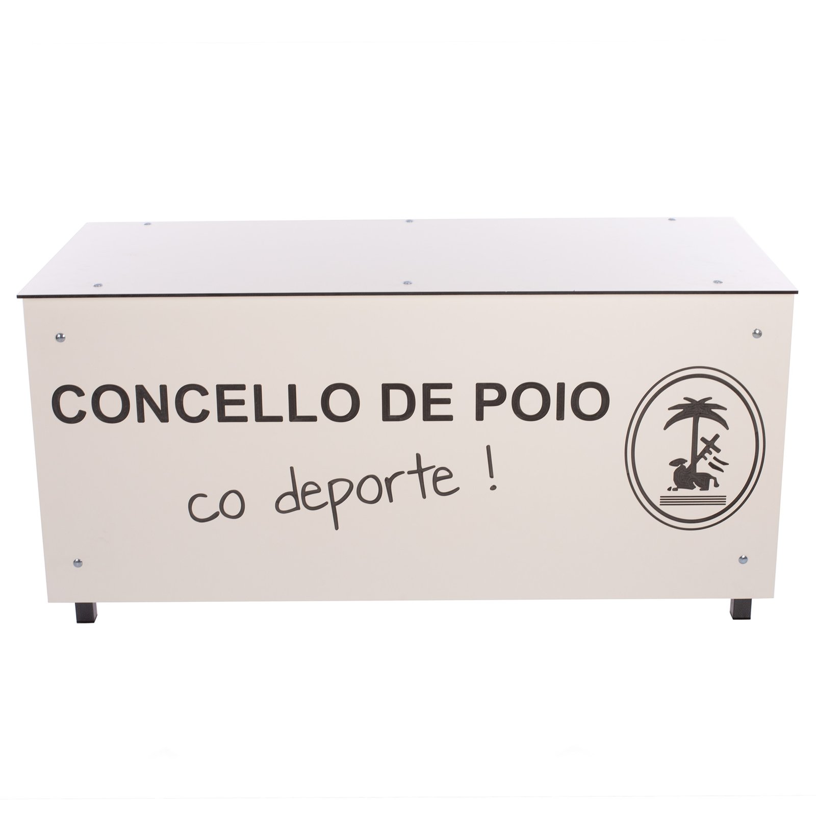 mesa anotadores basic fenólico 8mm blanco personalizable 2