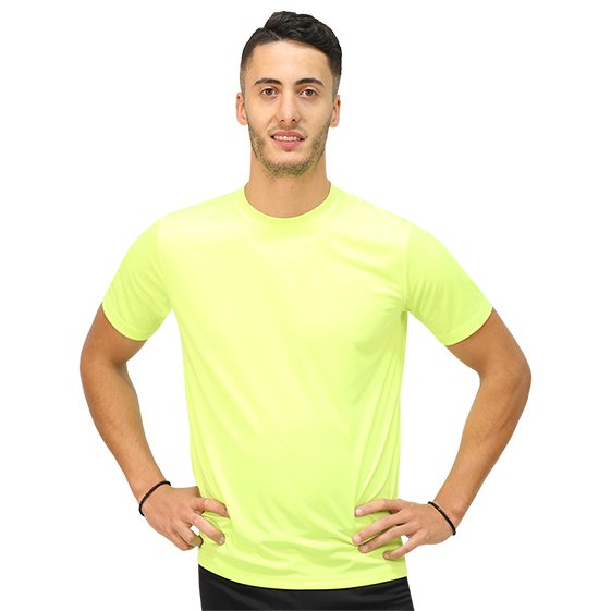 camiseta softee propulsion adulto amarillo flúor