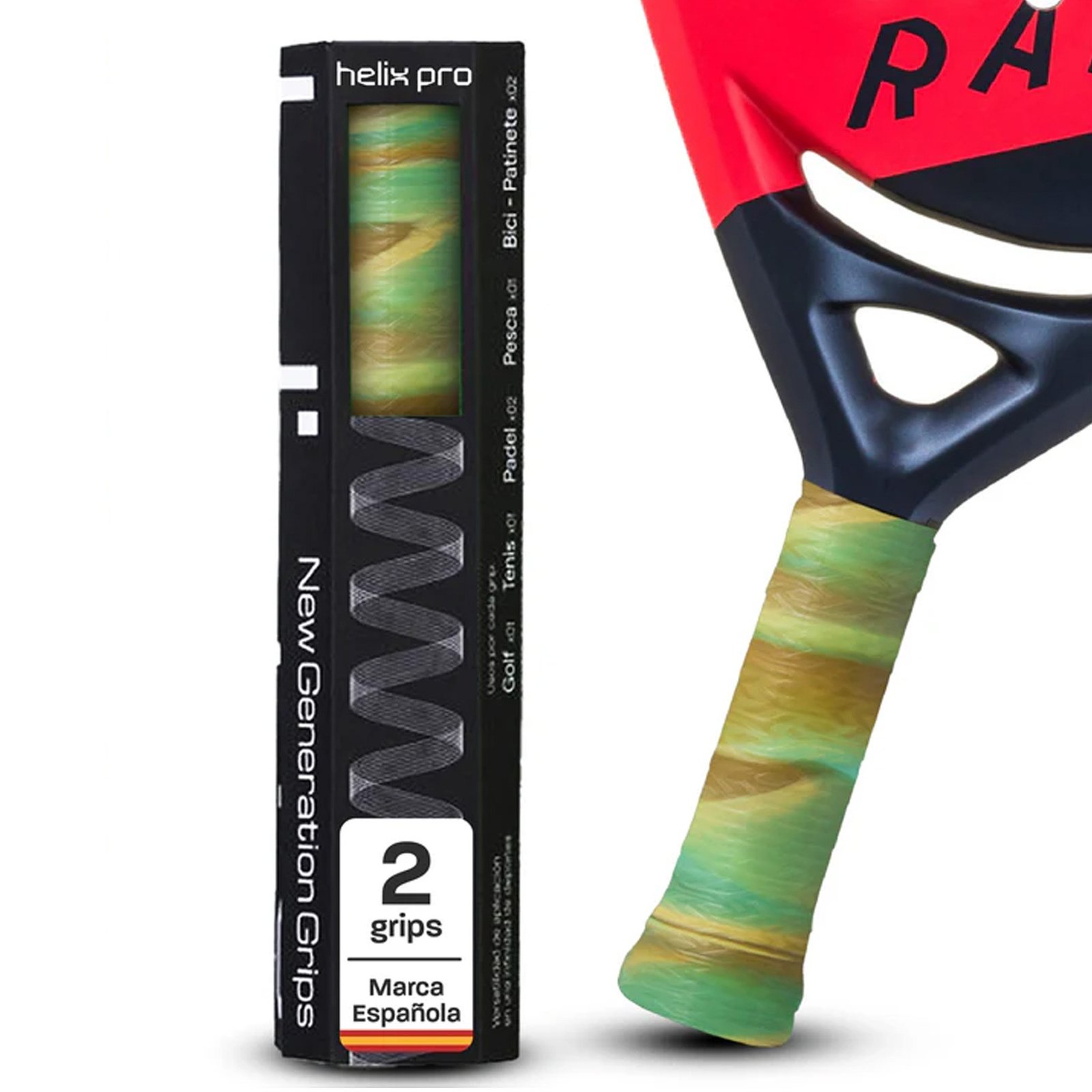 grip pádel helix pro verde marrón