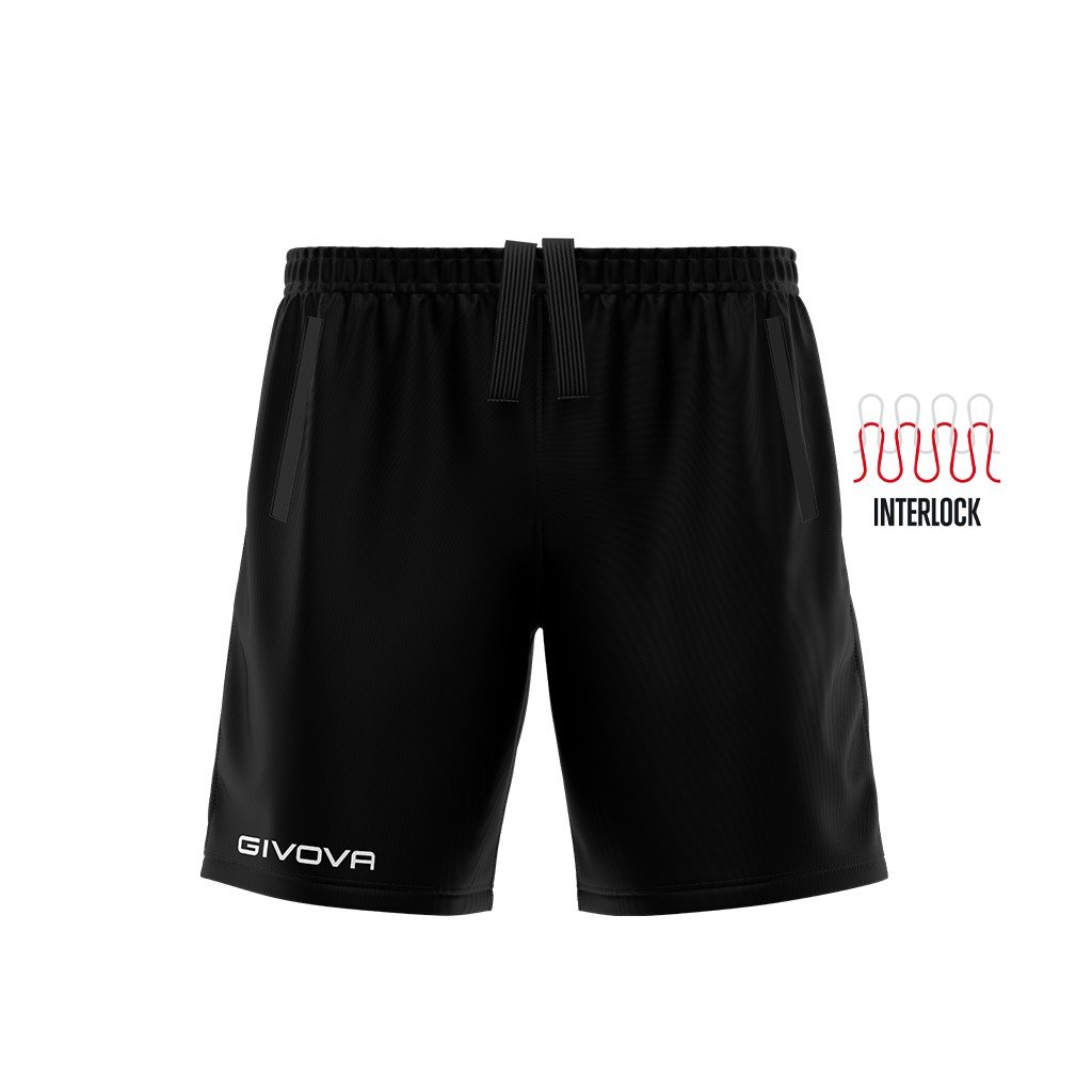 pantalón corto givova pocket negro
