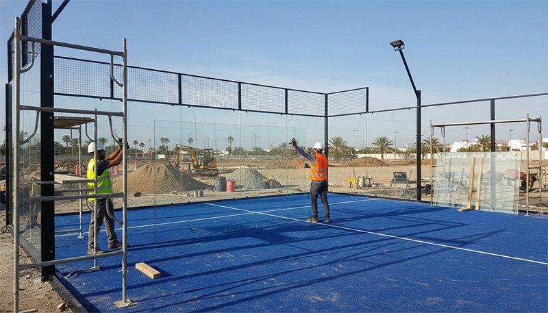 Construcción de pistas de pádel en Barcelona, construcción pista de pádel, pistas pádel Barcelona