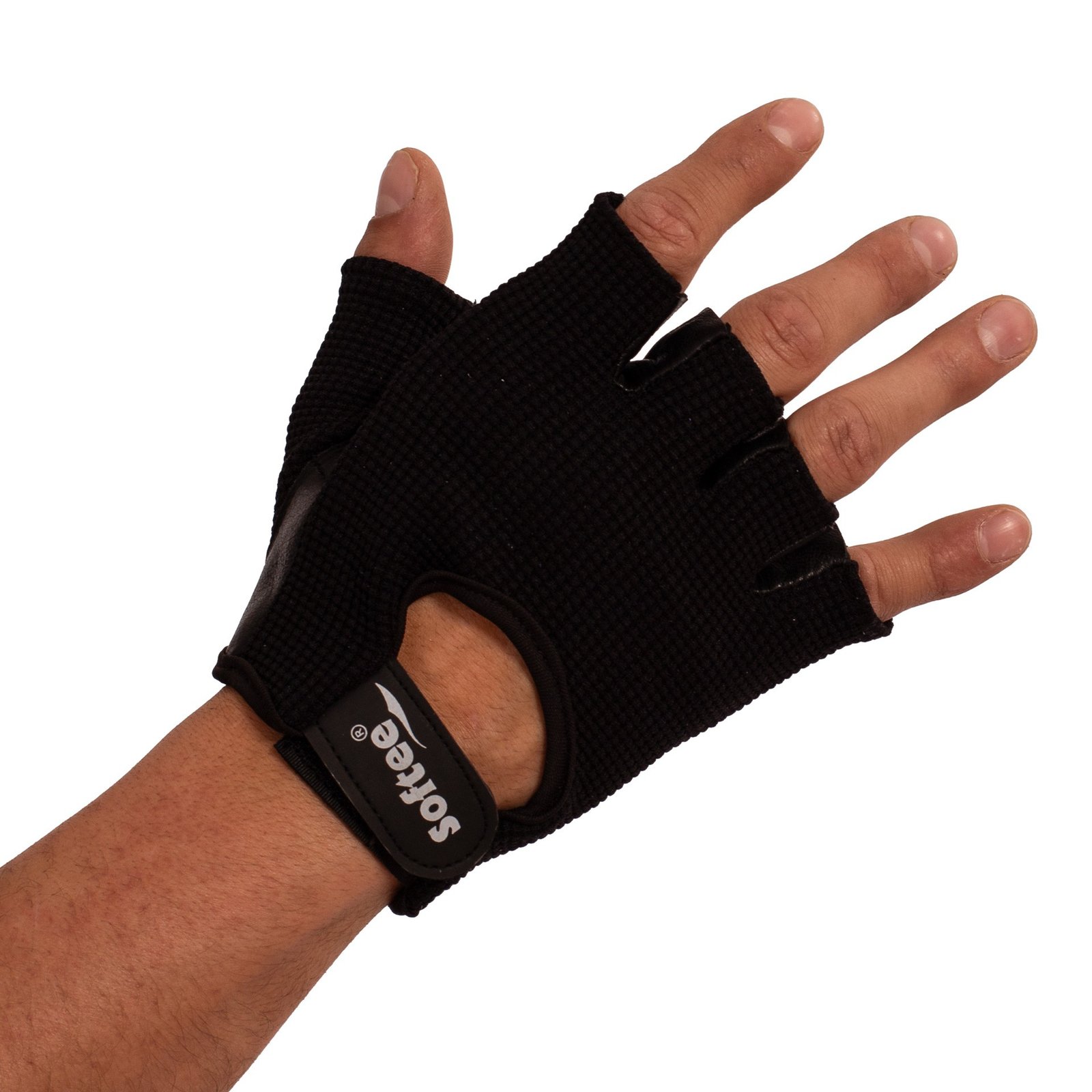 par de guantes fitness negro