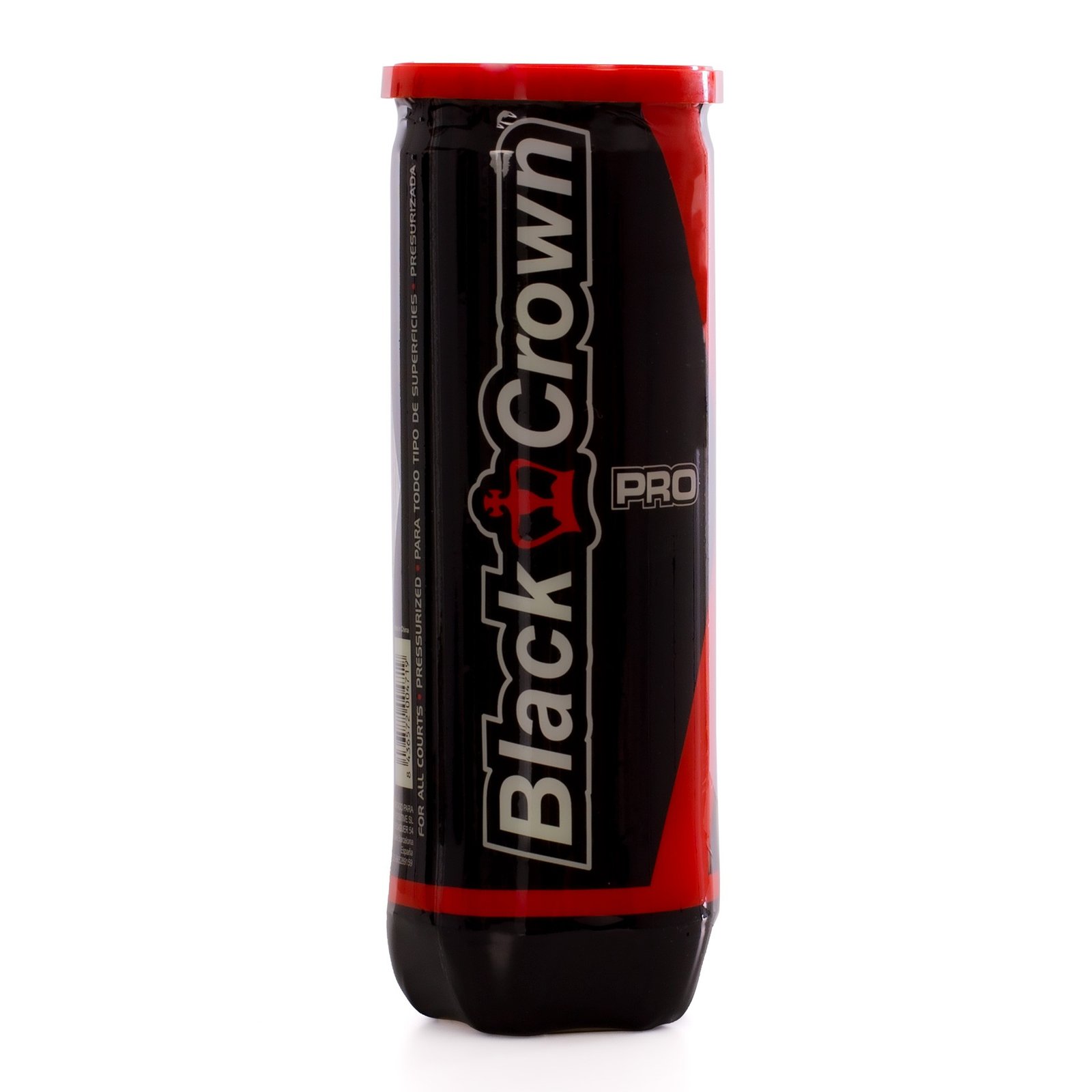 bote de 3 pelotas de pádel black crown pro 5