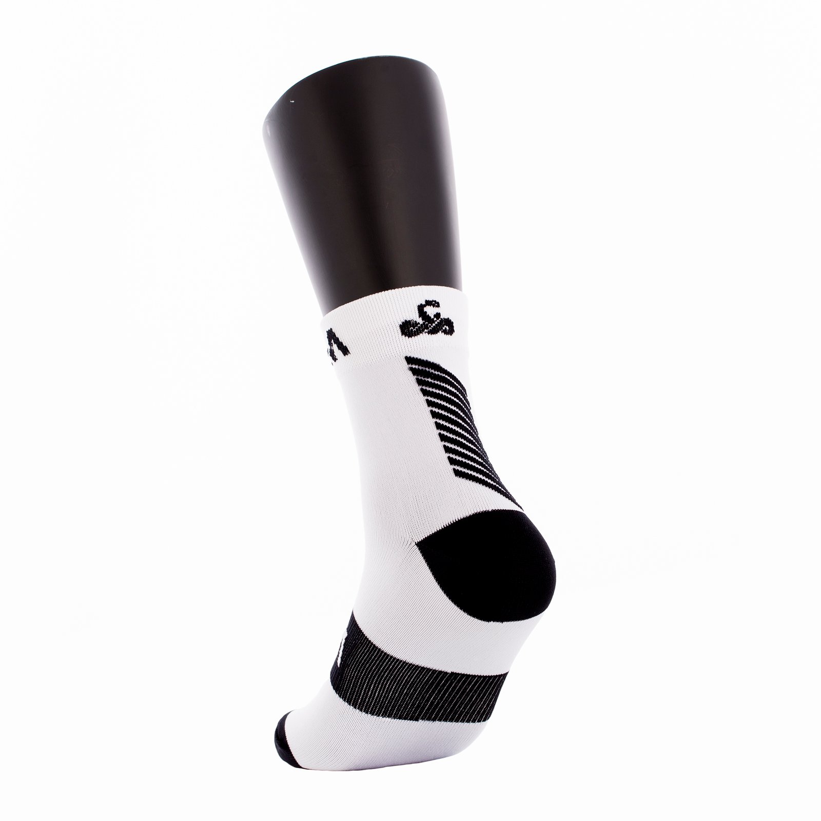 calcetines vibor-a kait media caña blanco negro