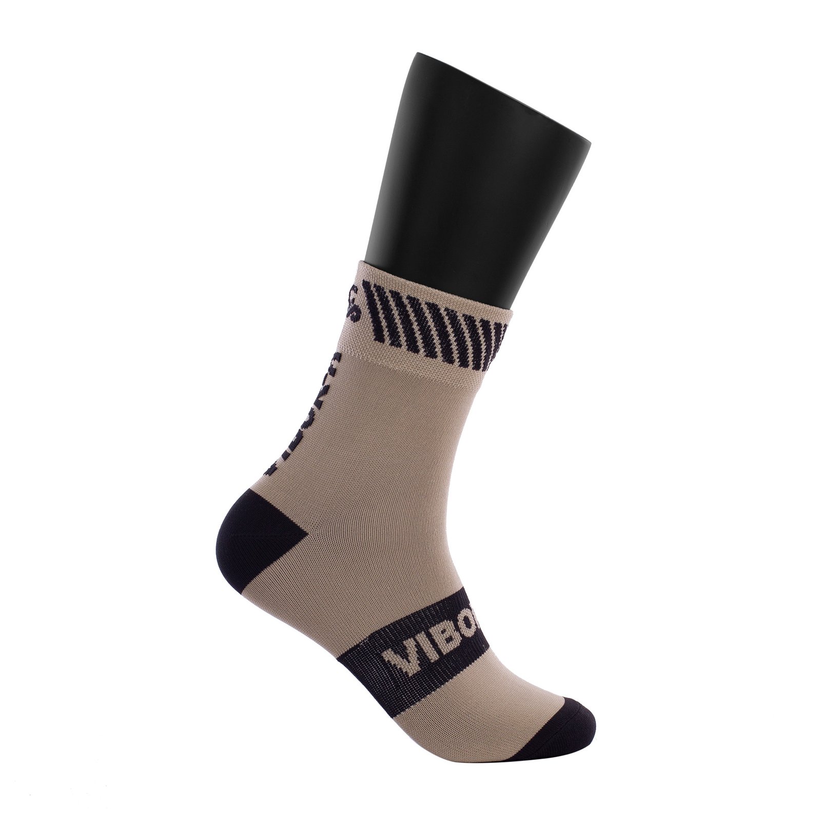 calcetines vibor-a kait media caña plata negro