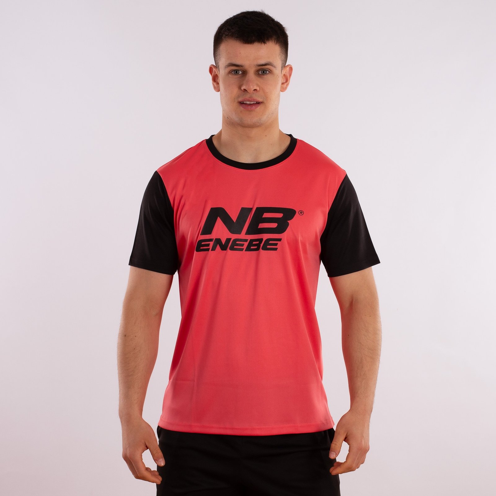 camiseta enebe hombre zircon coral negro