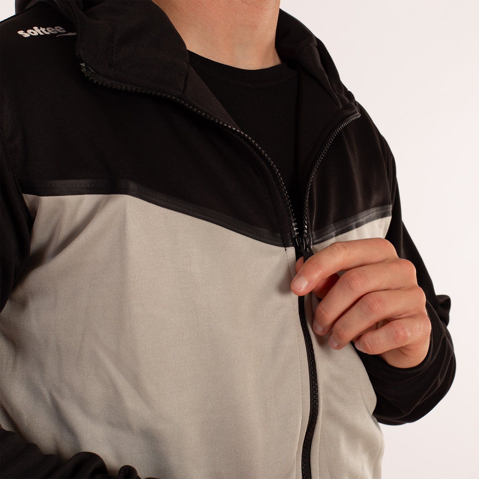 chándal softee connect negro gris 15