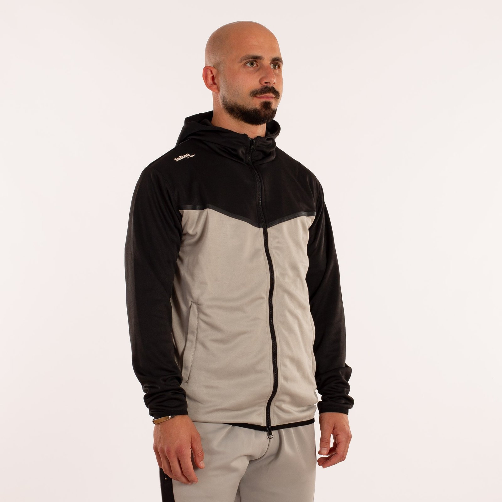 chándal softee connect negro gris 8