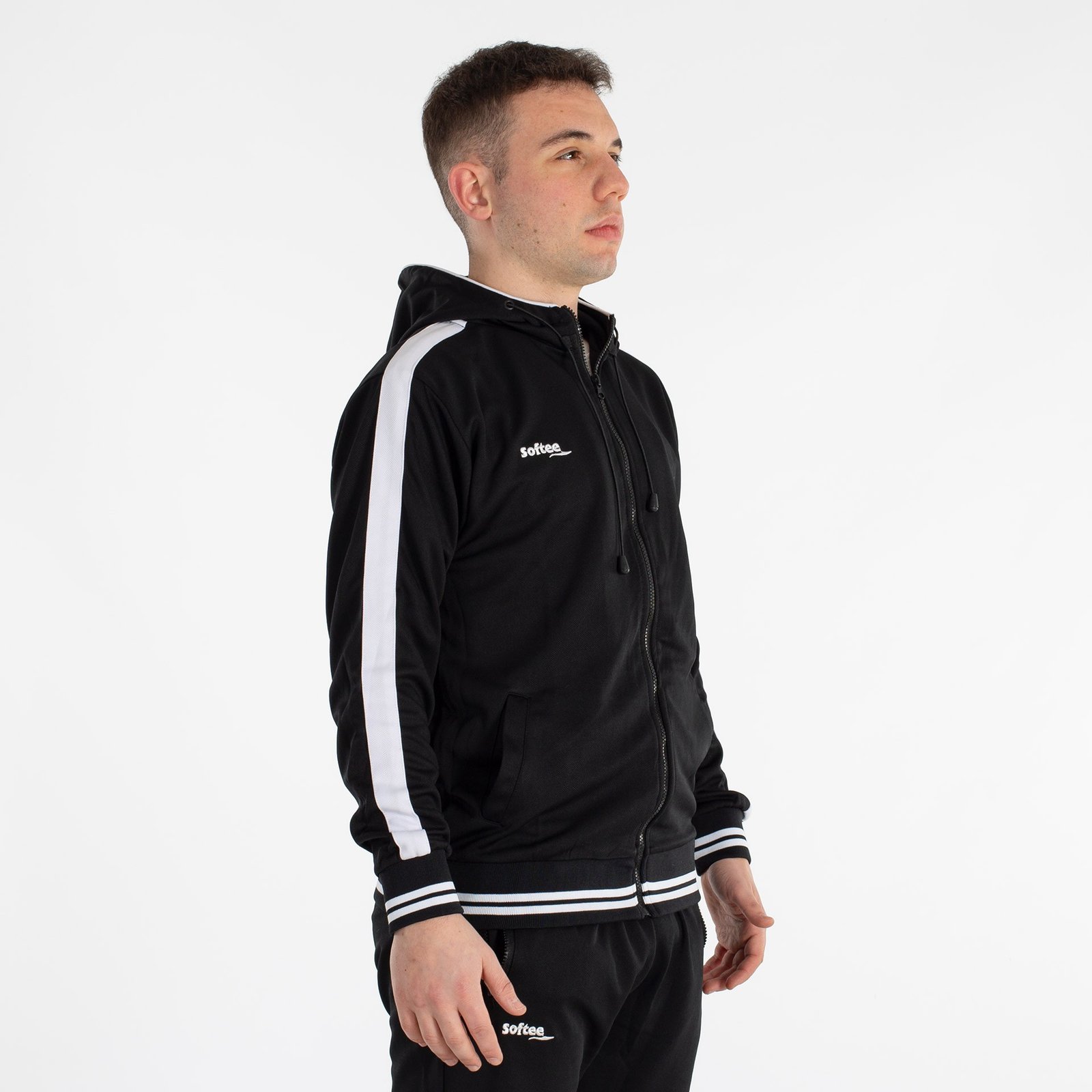 chándal softee fed adulto negro blanco 1