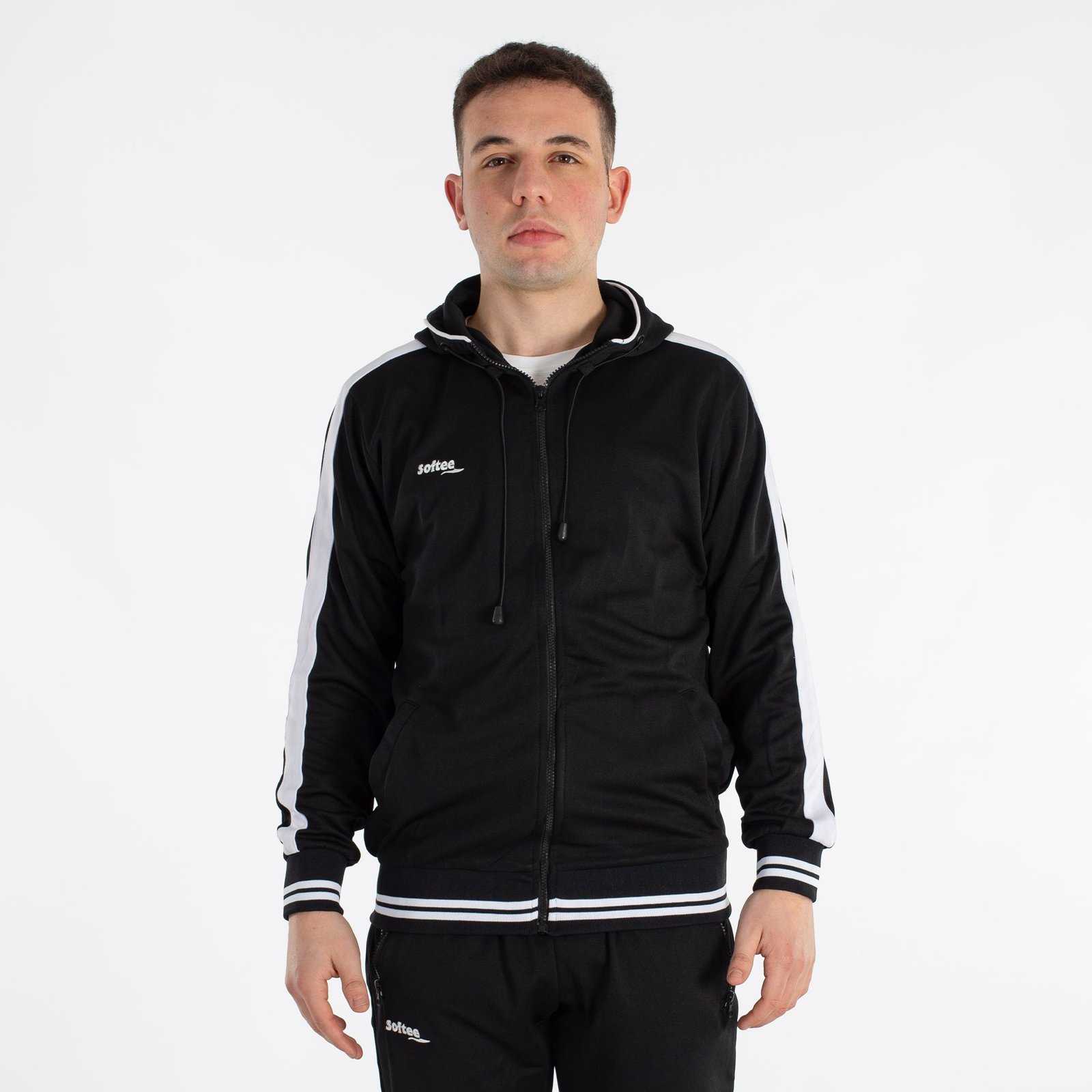 chándal softee fed adulto negro blanco 10