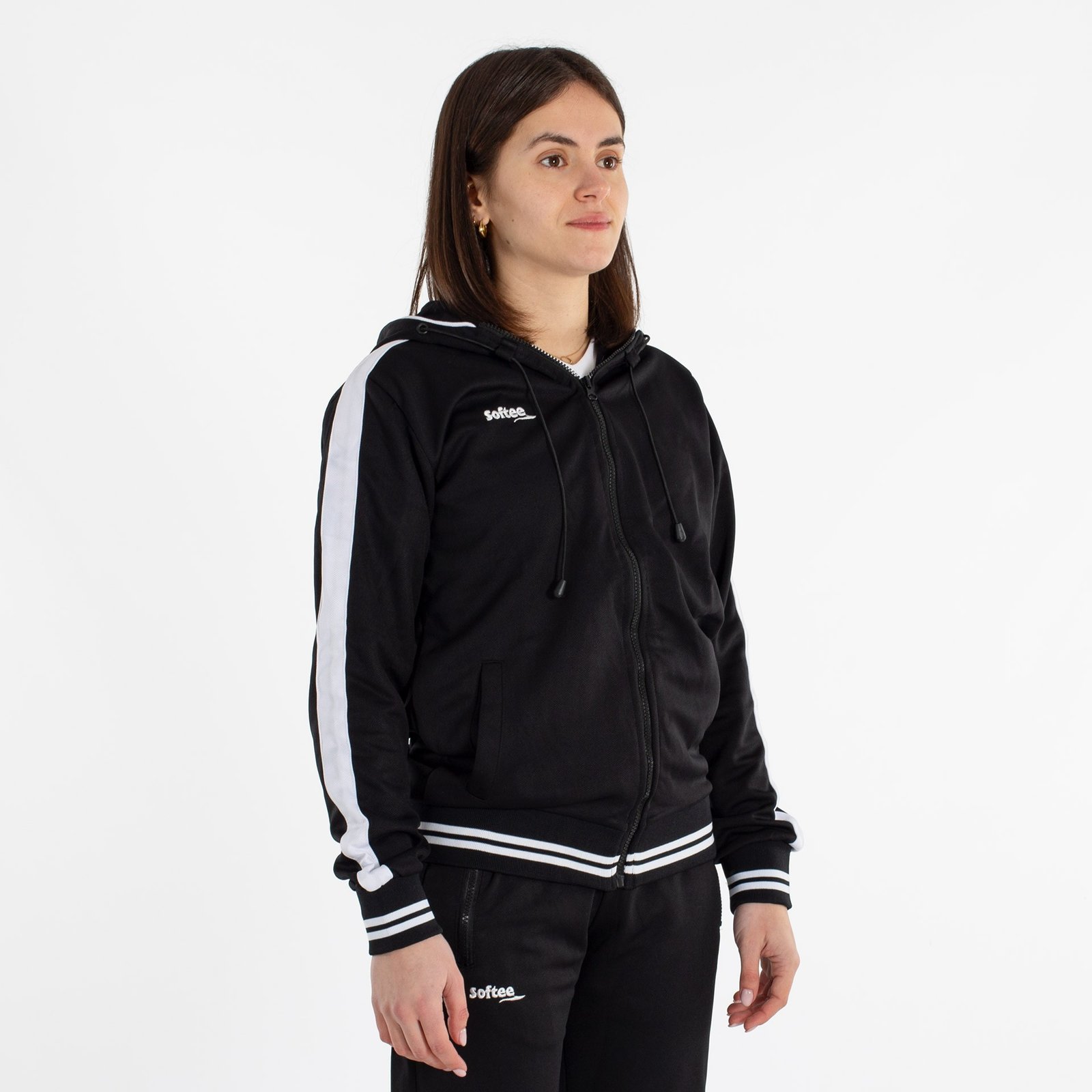 chándal softee fed adulto negro blanco 19