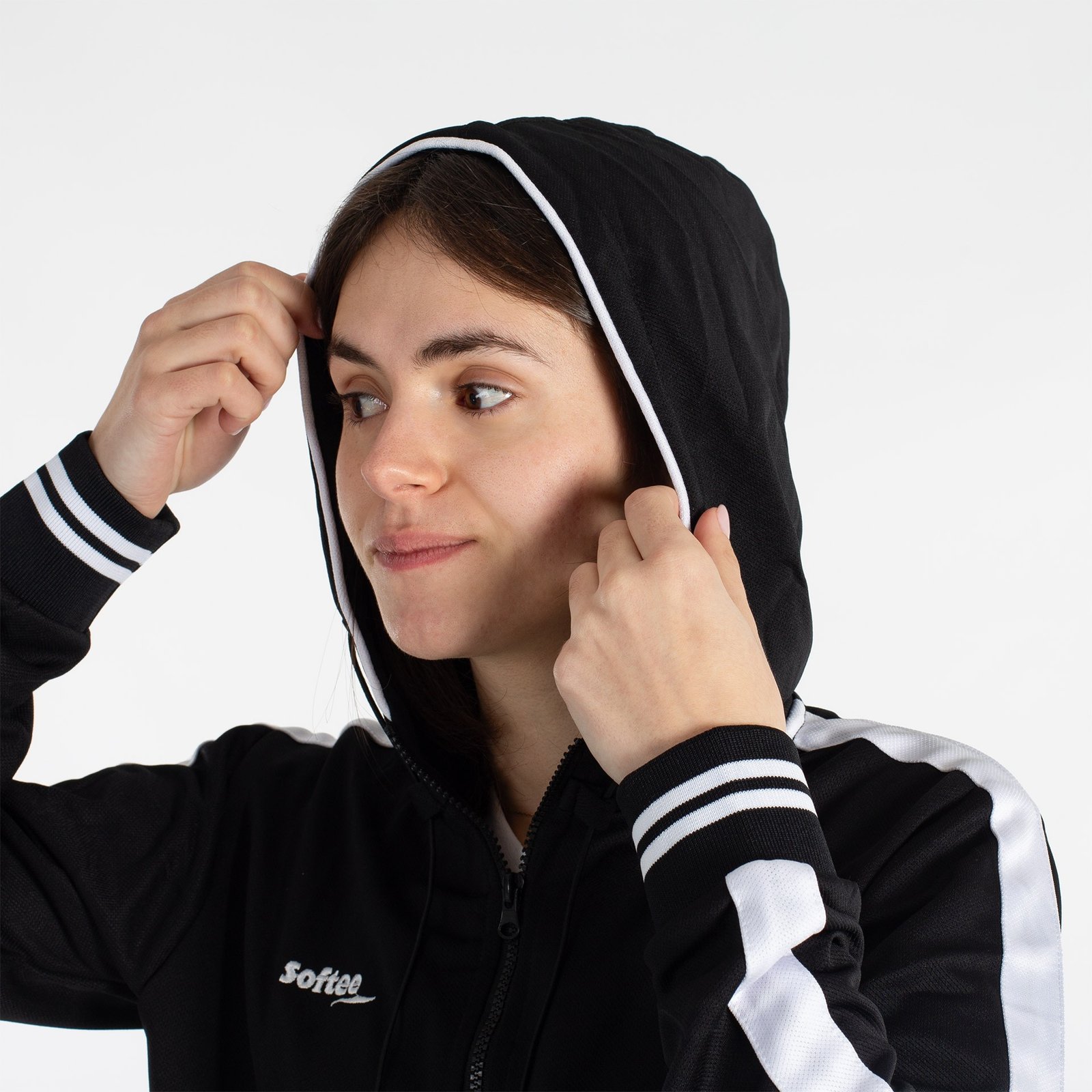 chándal softee fed adulto negro blanco 6