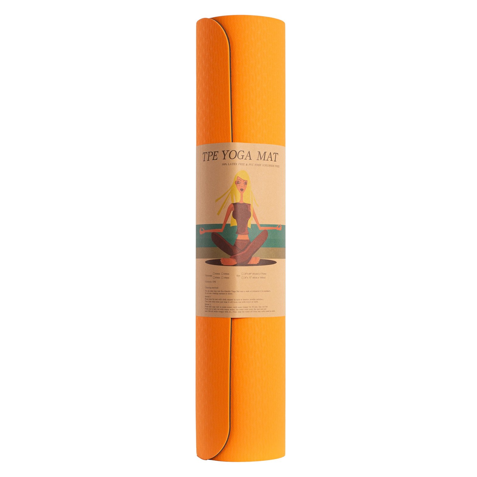 colchoneta pilates dual tpe naranja 2
