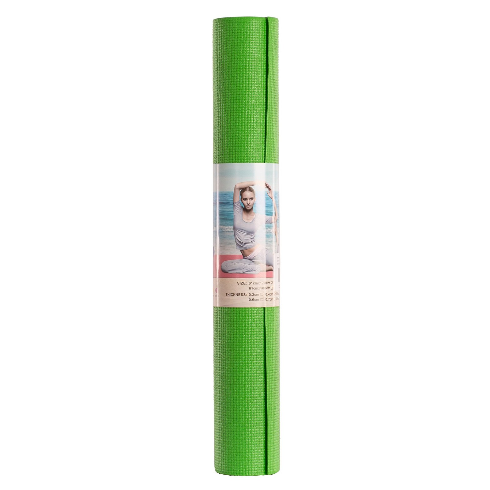 colchoneta yoga victoria 4mm 173x61x0,4 cm verde