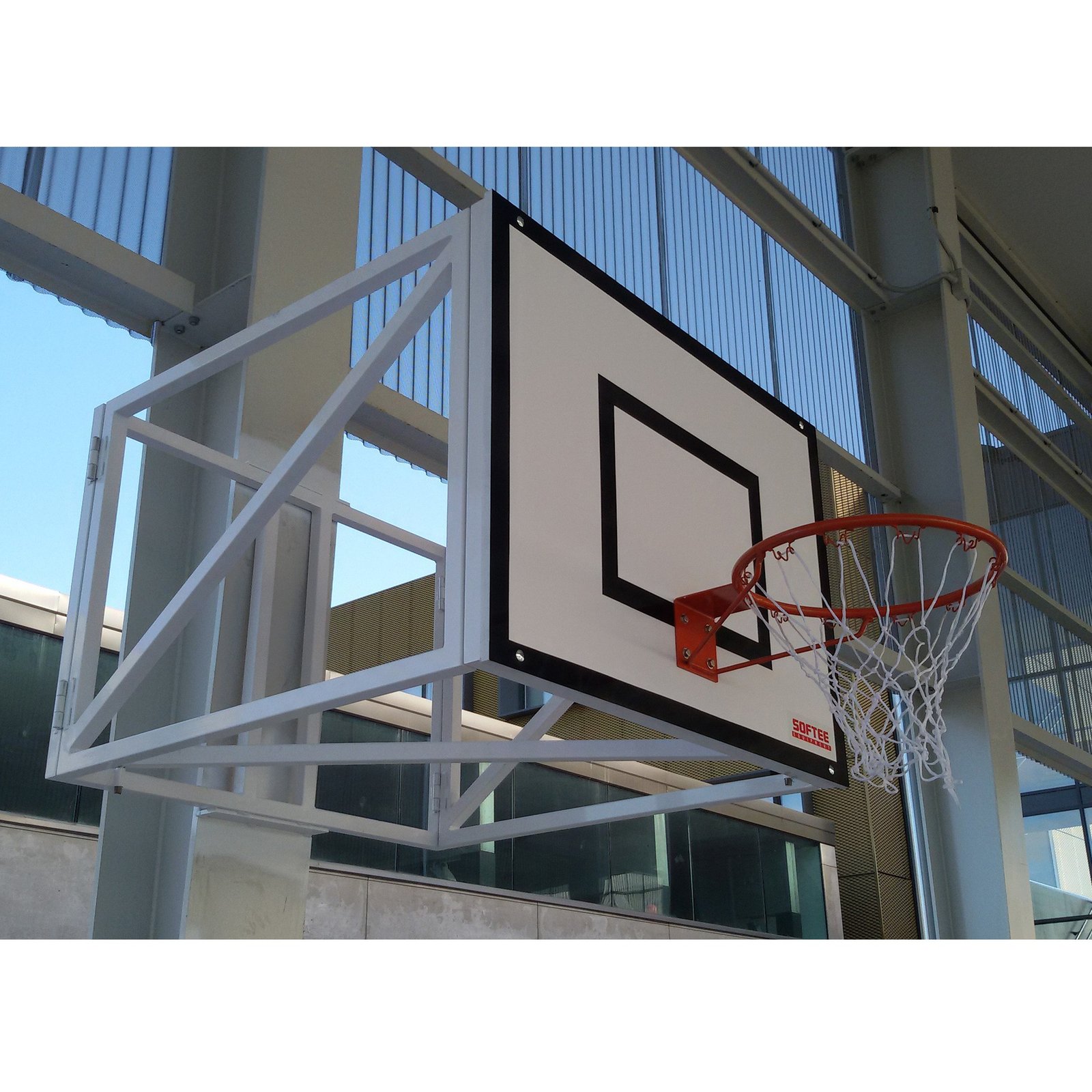 jgo canastas baloncesto abatibles -sin tablero,aro- único