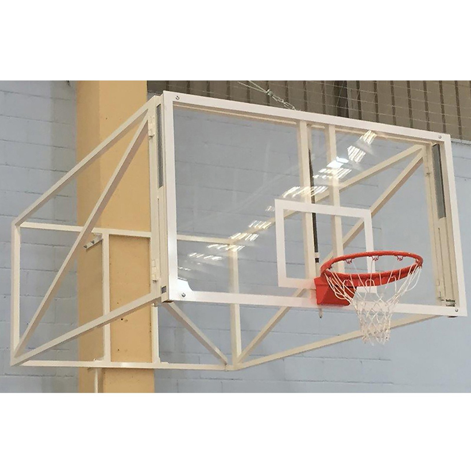 jgo canastas baloncesto abatibles -sin tablero,aro- único 2