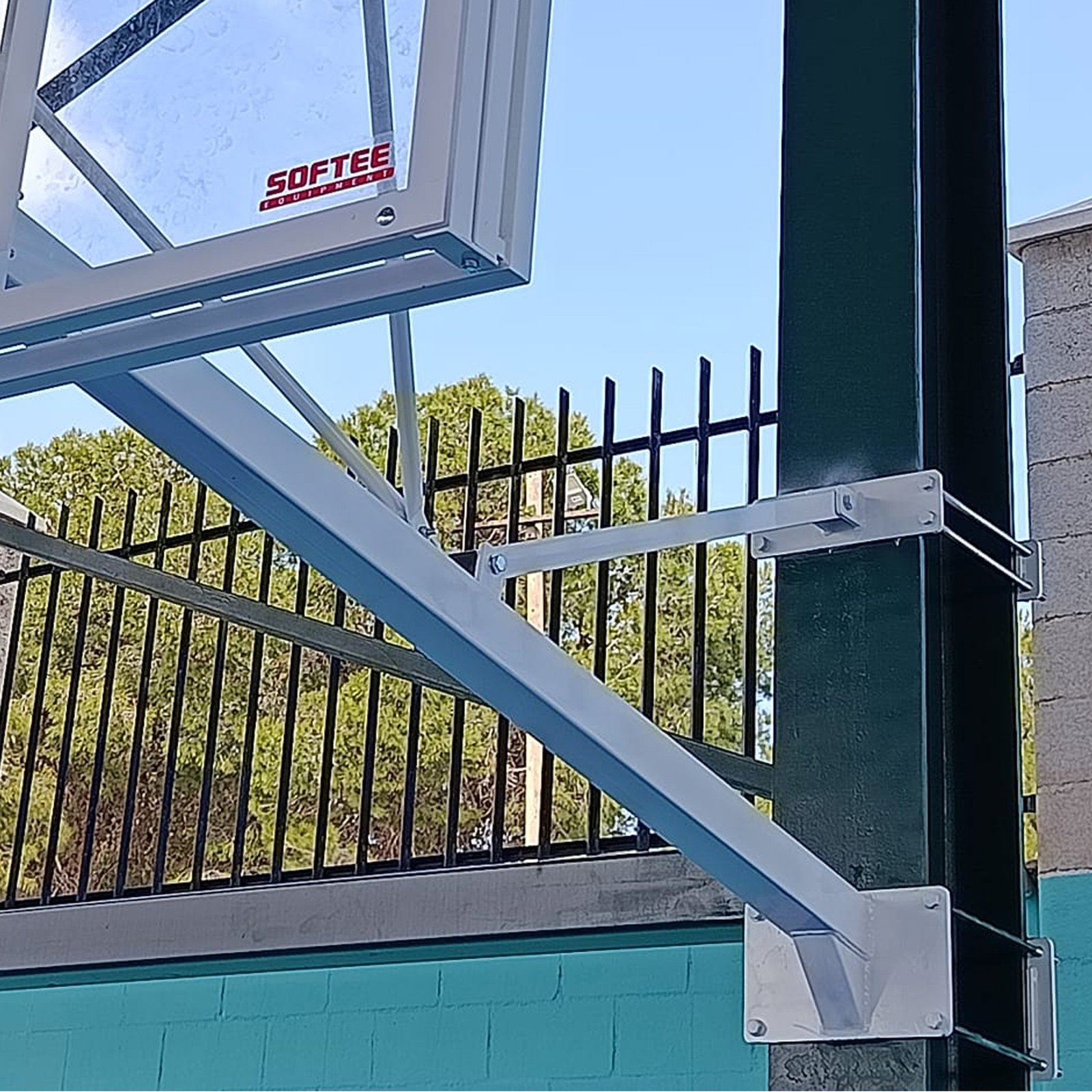 juego de 2 canastas de basket deluxe fija a viga vuelo especial 2