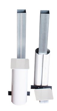 juego de 2 postes multialturas aluminio tubo de 90mm fijos 1