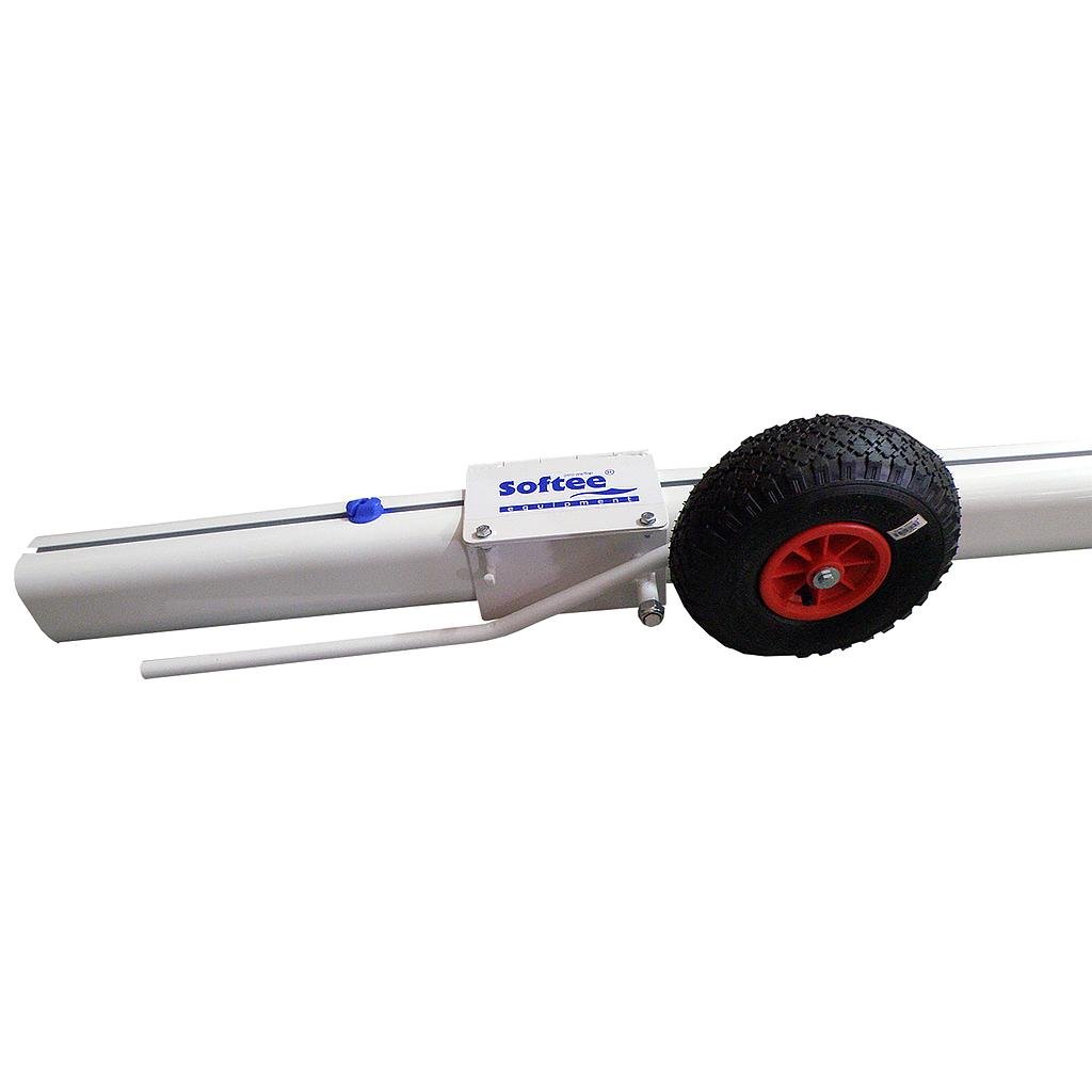 juego de 2 ruedas deluxe para porterias de aluminio trasladable futbol sección 120×100 mm 1