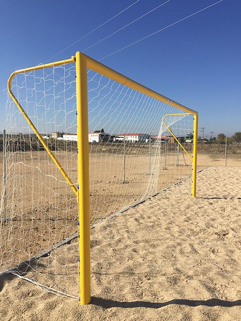 juego porterías fútbol-playa metálicas 100mm 1