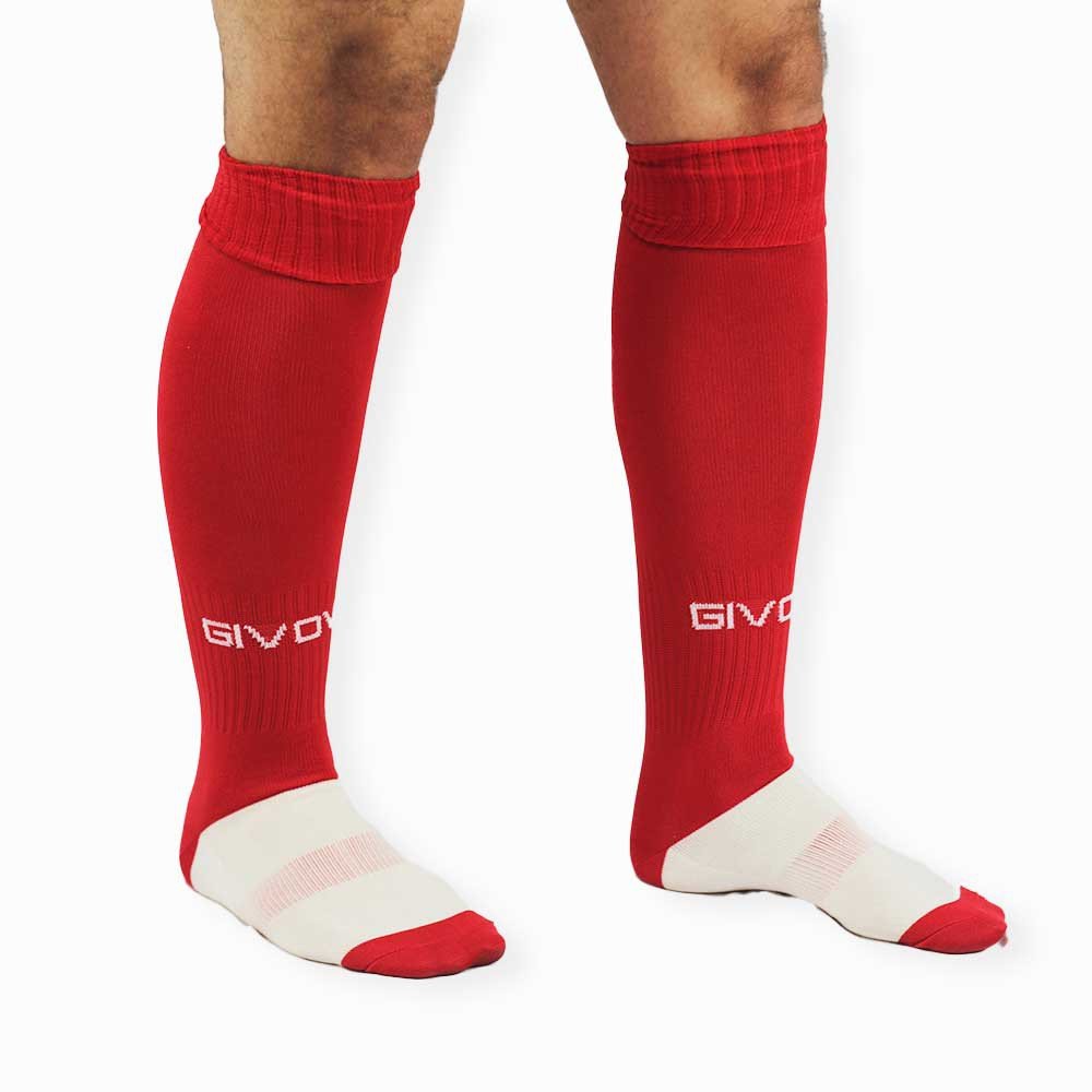 medias de fútbol givova rojo 2