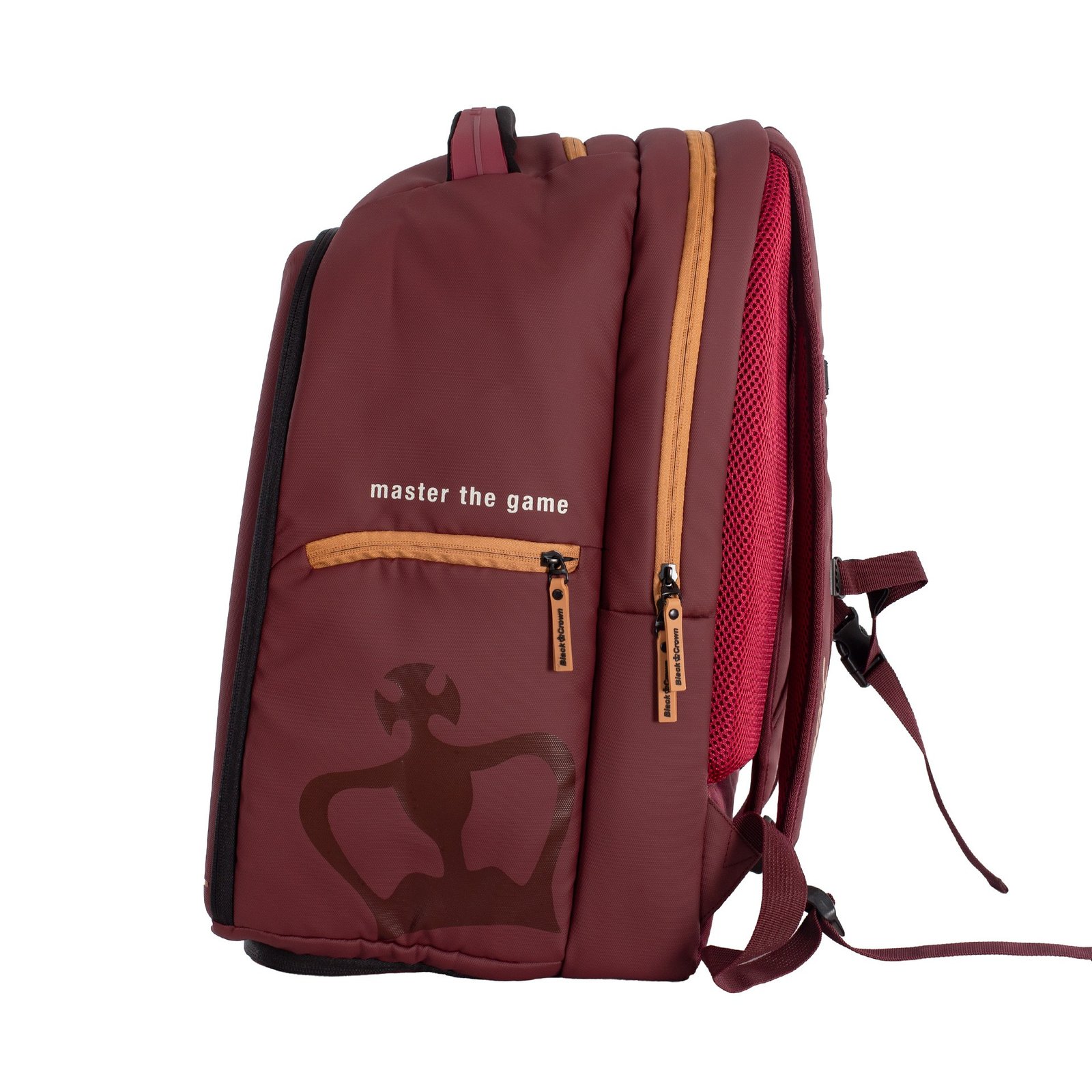 mochila black crown magic burdeos dorado 10