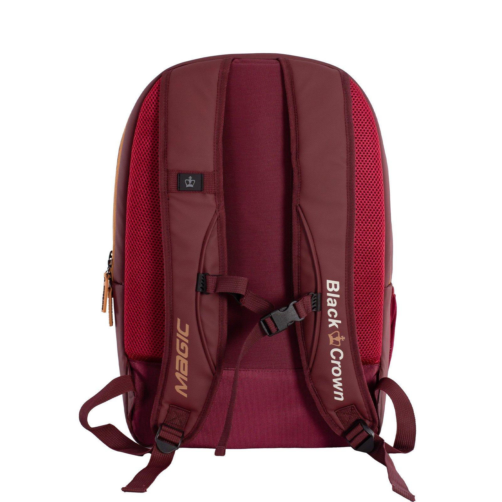 mochila black crown magic burdeos dorado 12