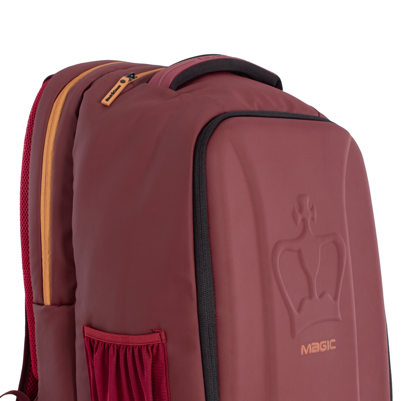 mochila black crown magic burdeos dorado 4
