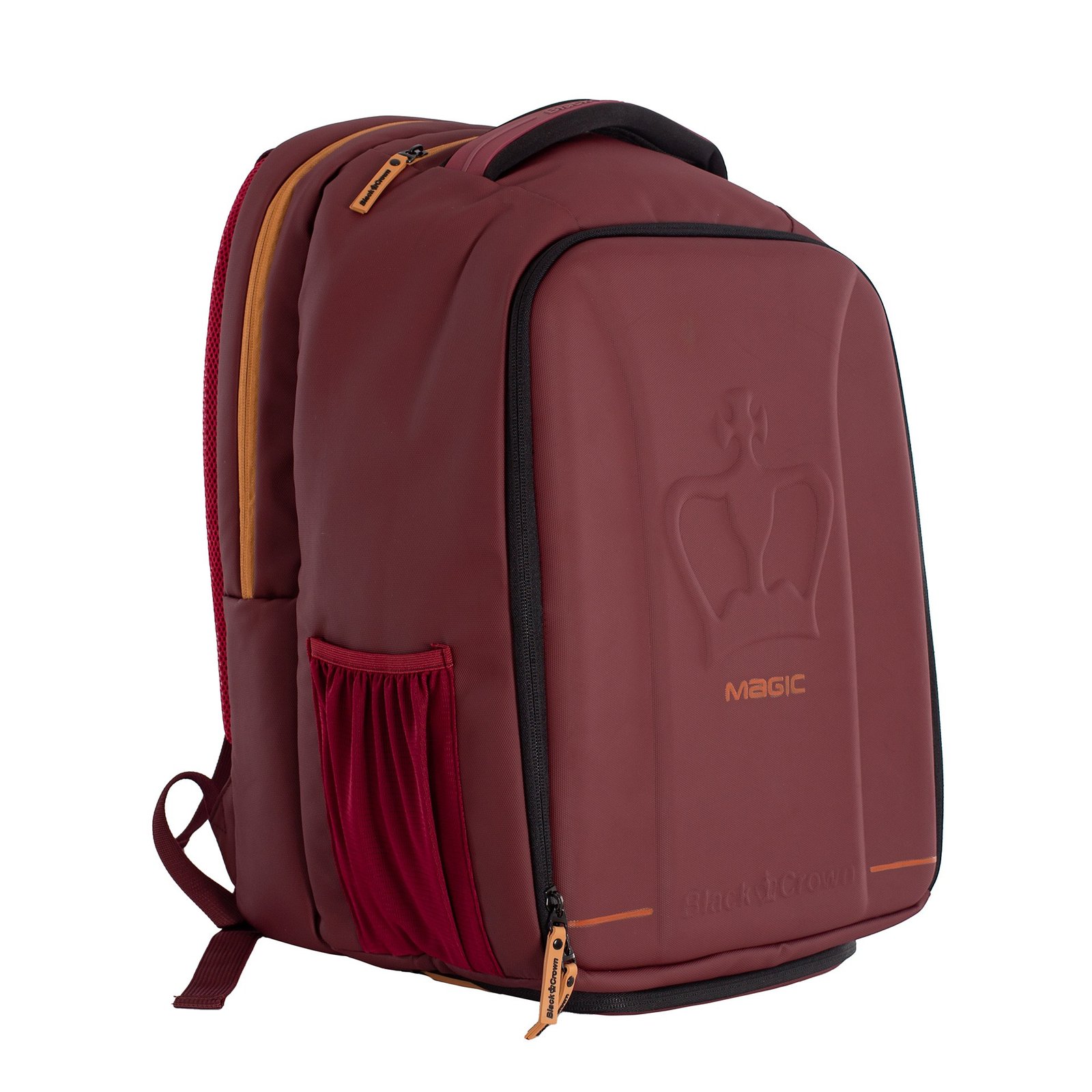 mochila black crown magic burdeos dorado 7