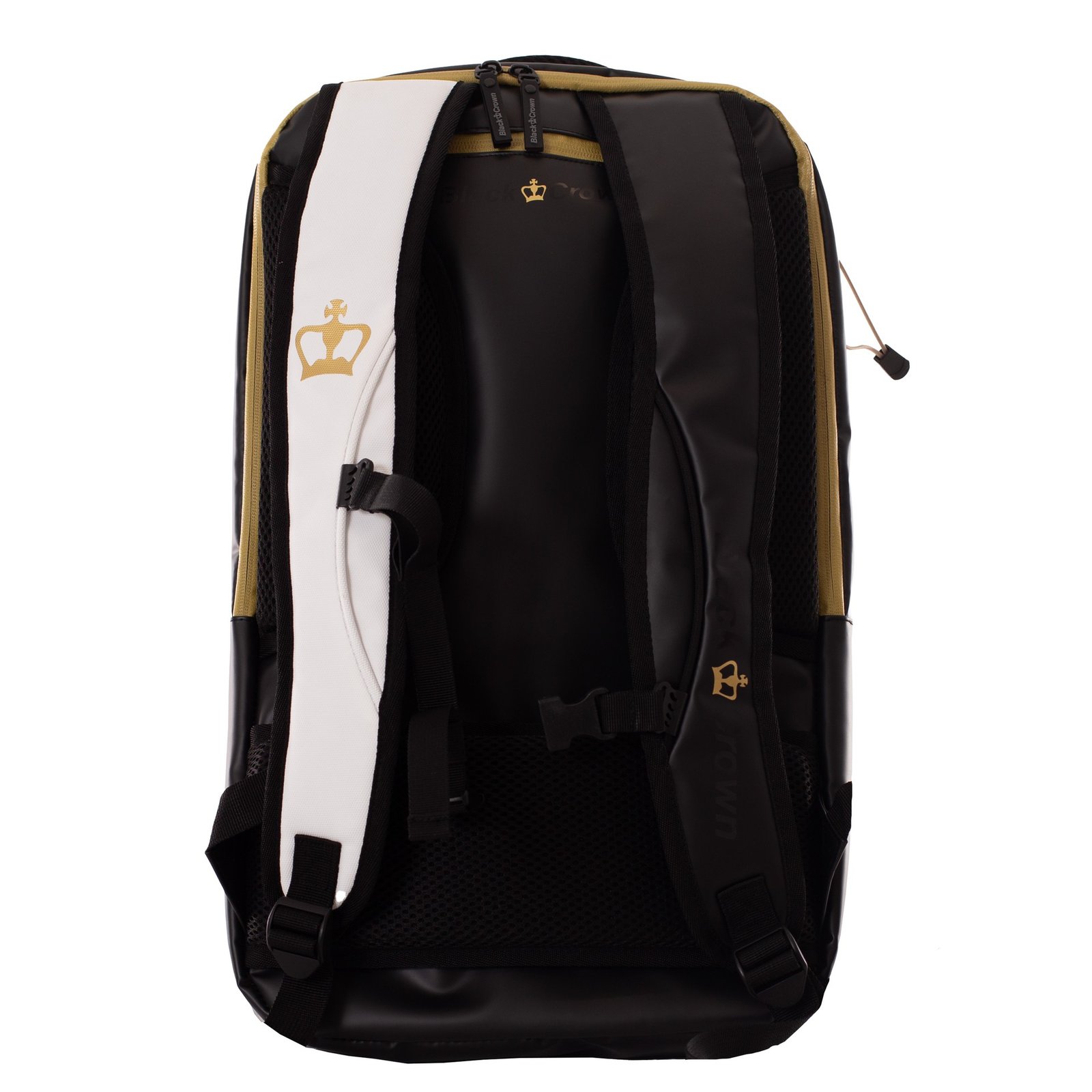 mochila black crown raptor v2 blanco dorado 1
