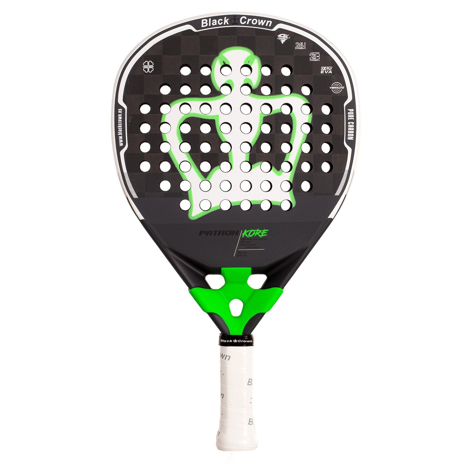 pala de pádel black crown patron kore 4