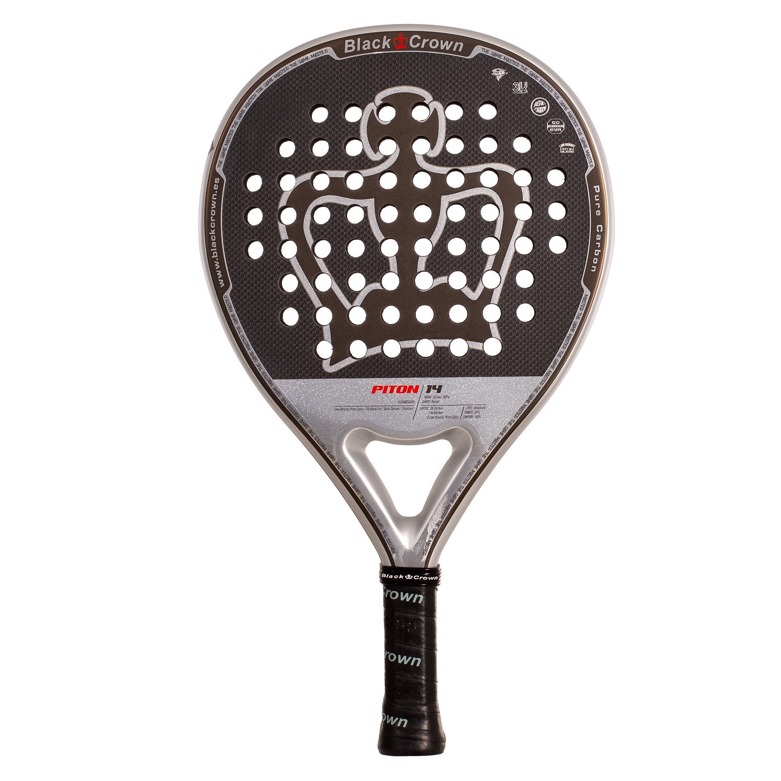 pala de pádel black crown piton 14 3