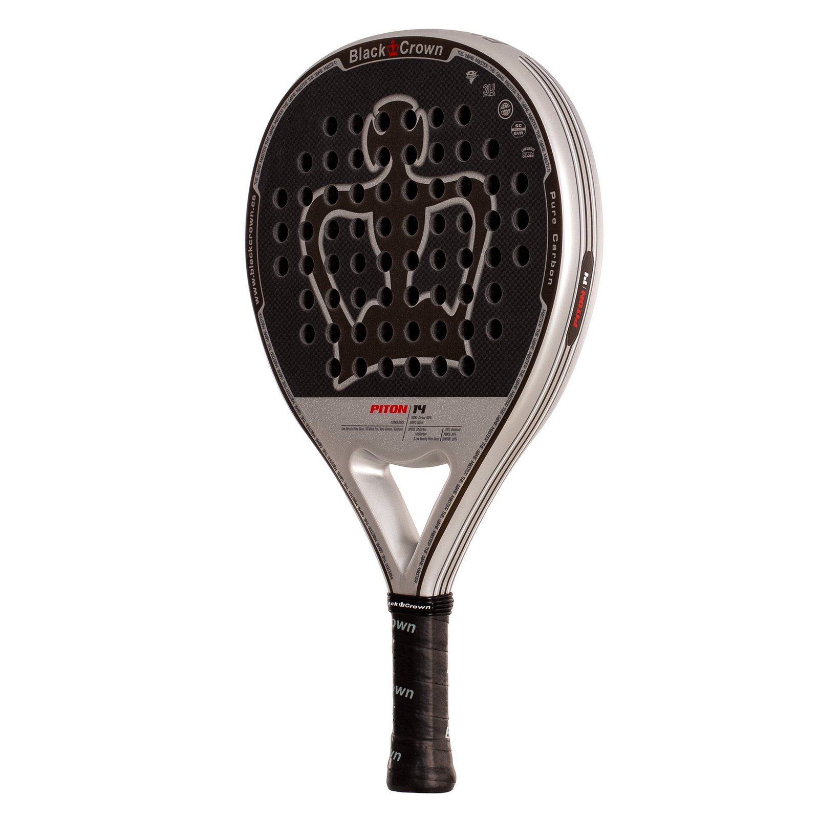 pala de pádel black crown piton 14 5