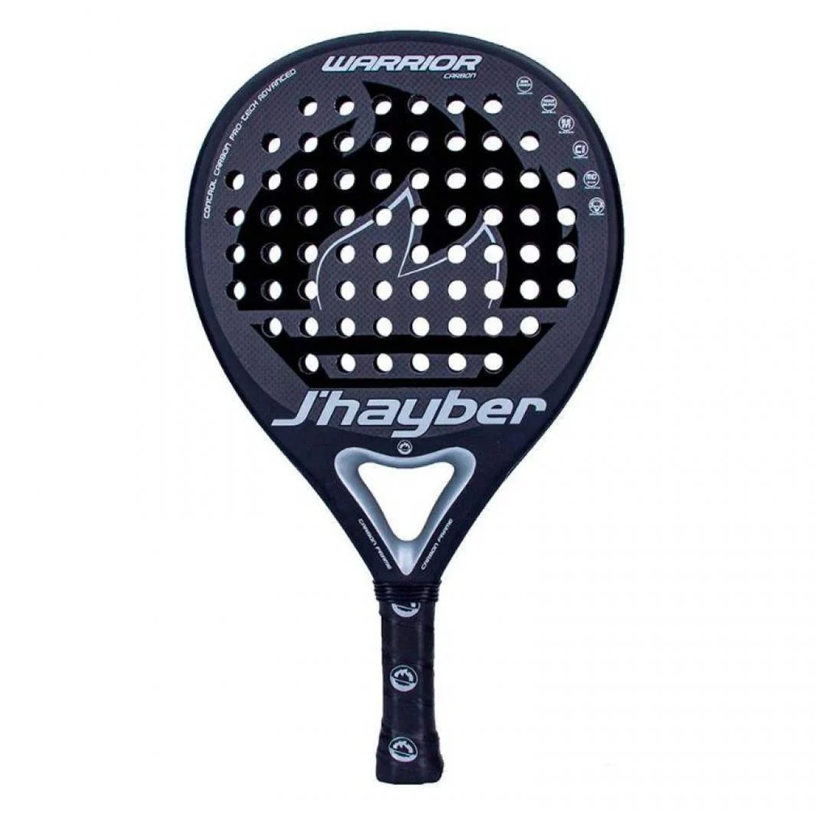 pala de pádel jhayber warrior carbon negro