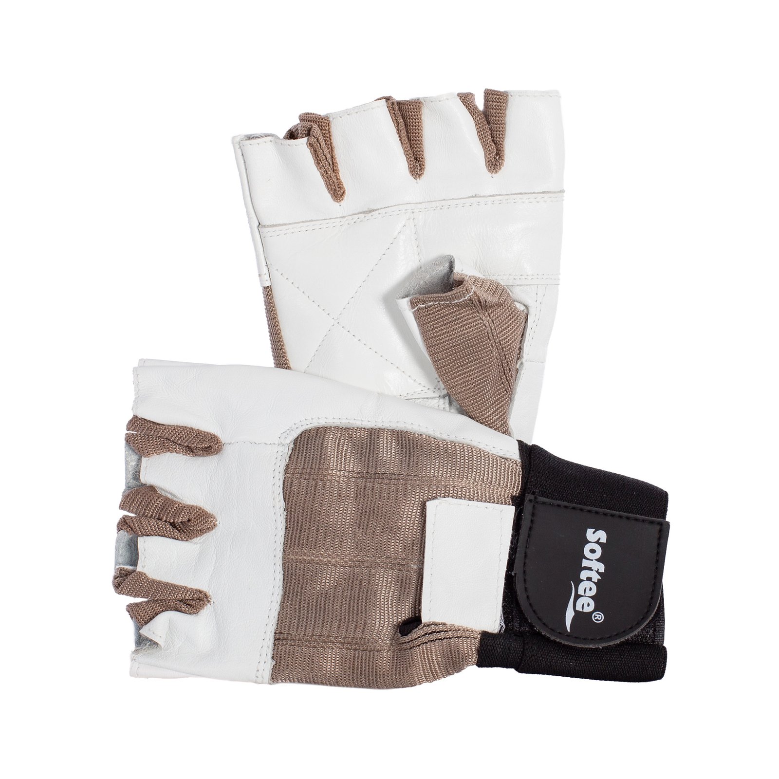 par de guantes spandex blanco