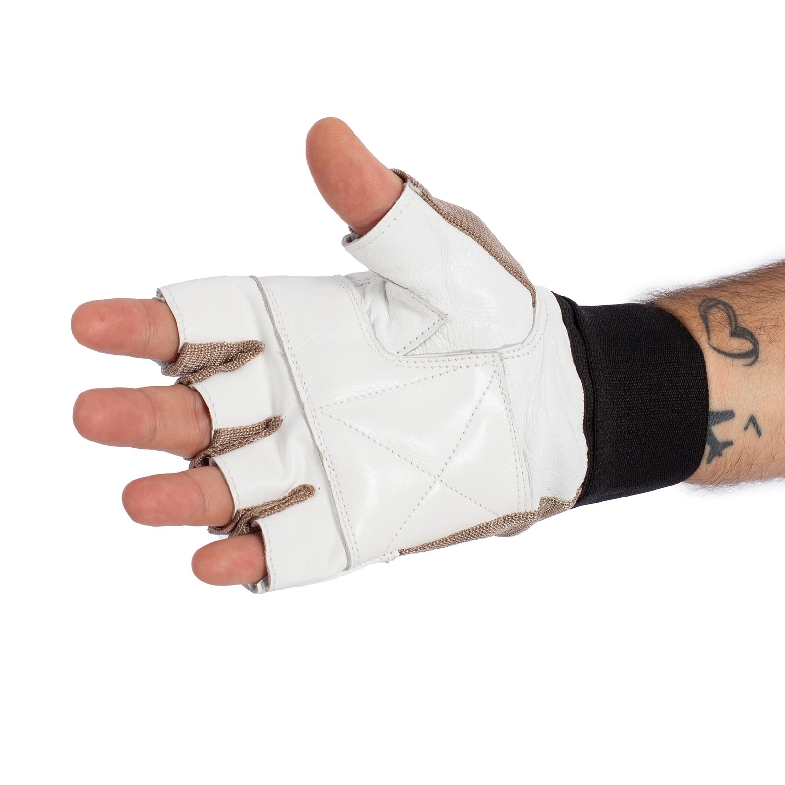par de guantes spandex blanco 1