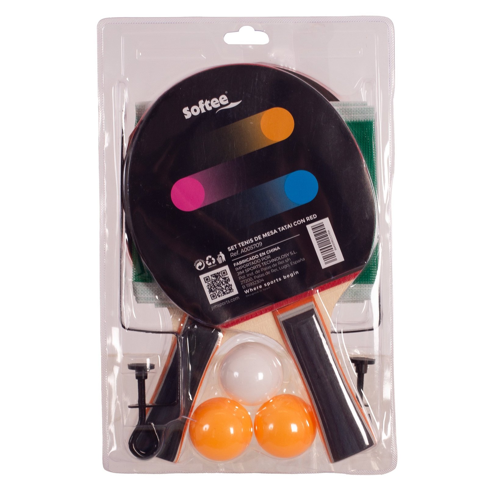 set tenis de mesa tatai con red 1