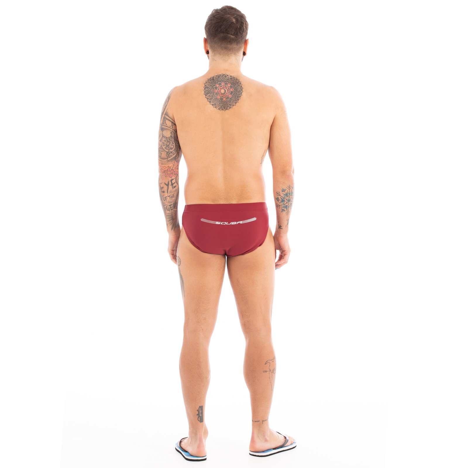 slip squba series training hombre granate 2