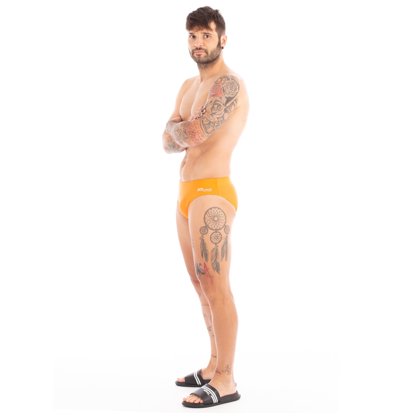 slip squba series training hombre naranja 1
