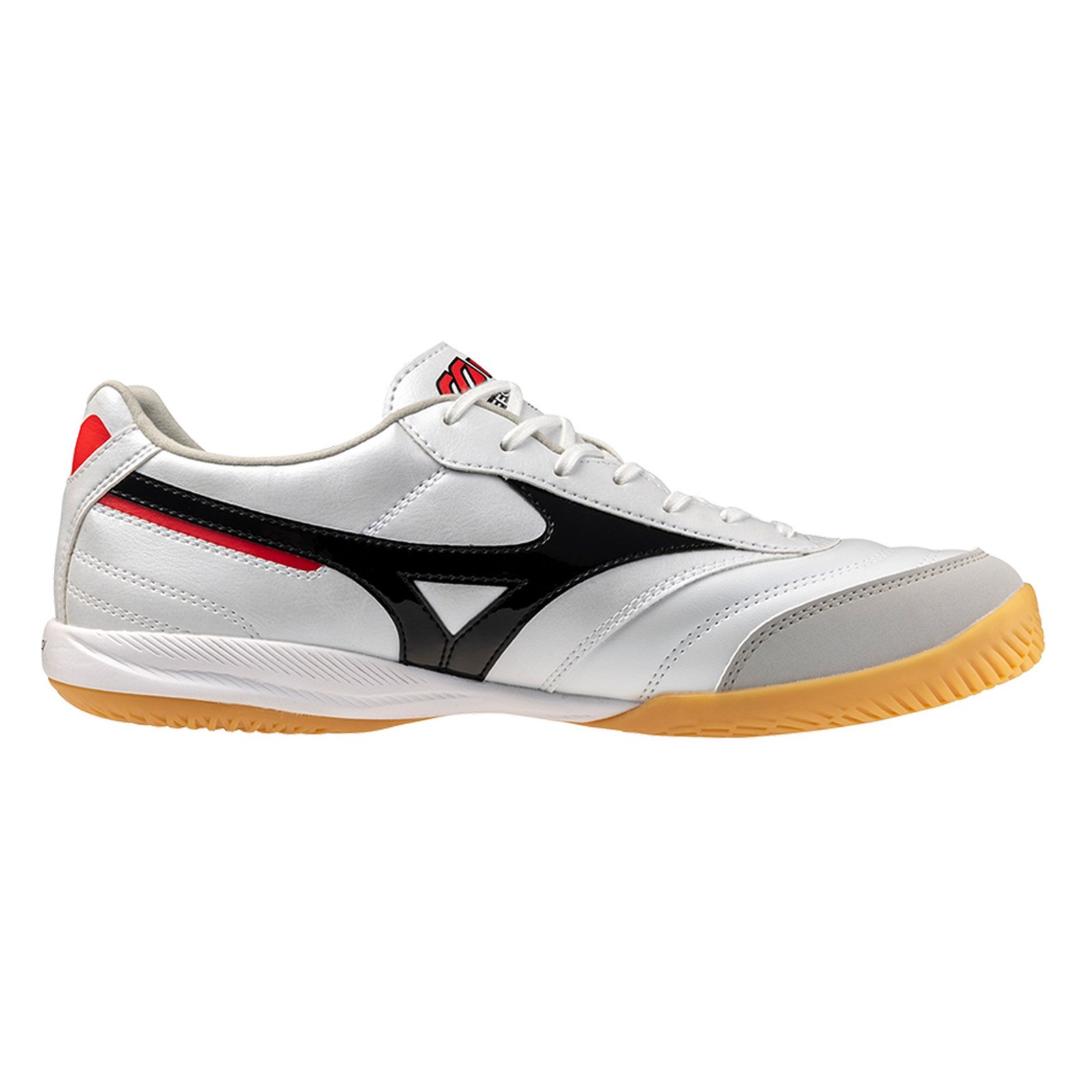 botas de fútbol sala mizuno morelia sala pro in blanco negro 2