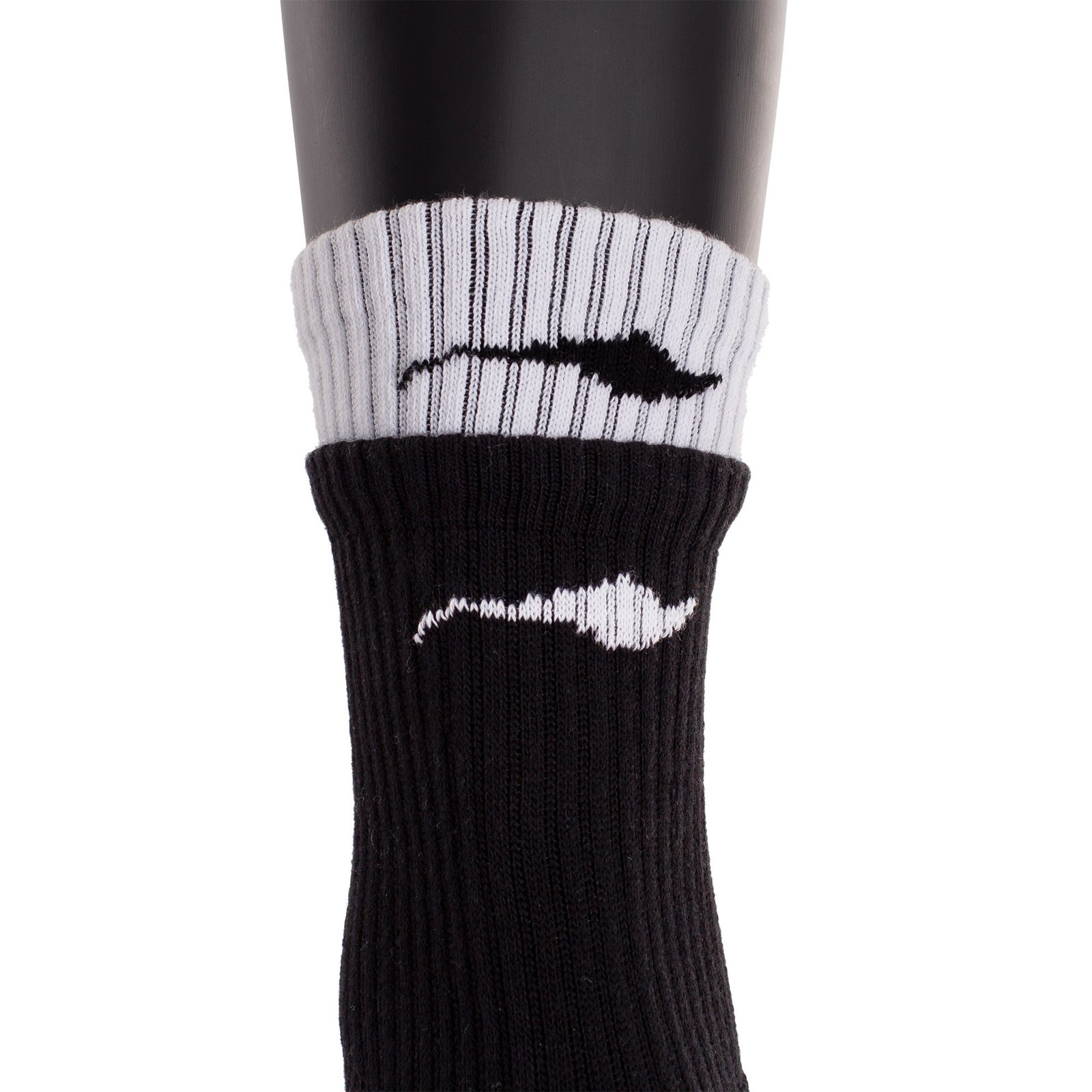 calcetines softee doble negro blanco 1